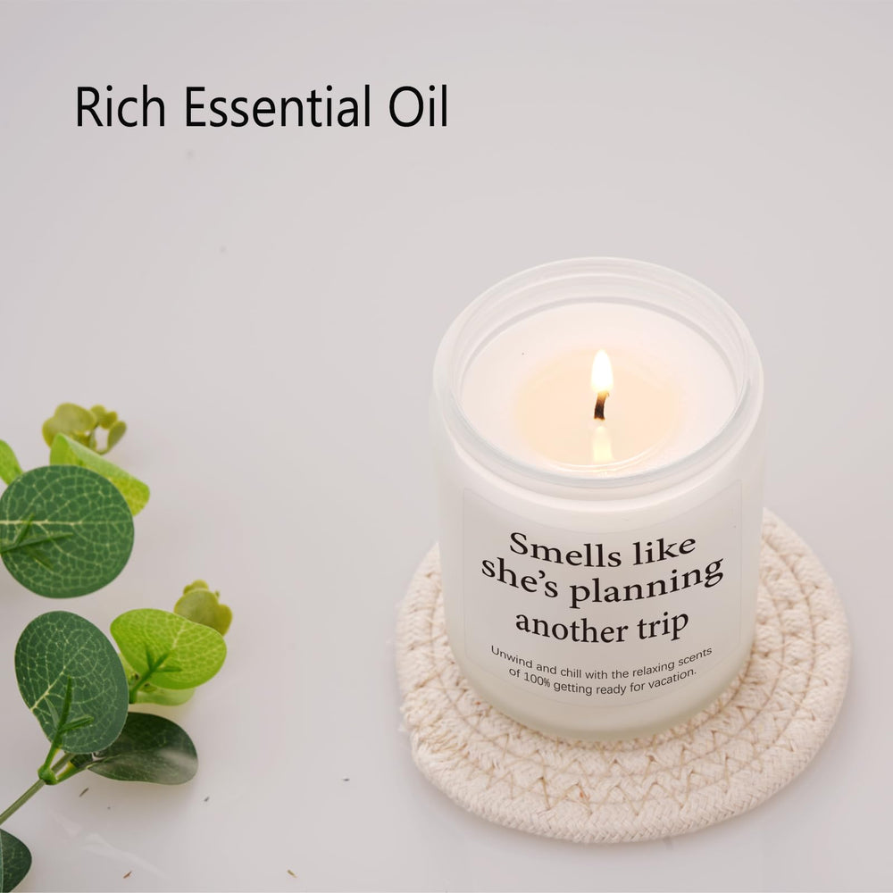 LYYVOHXL travel candle in bathroom decor adds spa like calm.