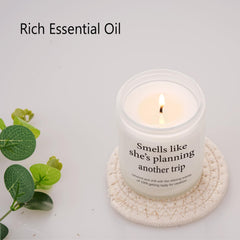 LYYVOHXL travel candle in bathroom decor adds spa like calm.