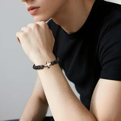 LZKOVISTA cross bracelet with gift card, a meaningful present for a son.