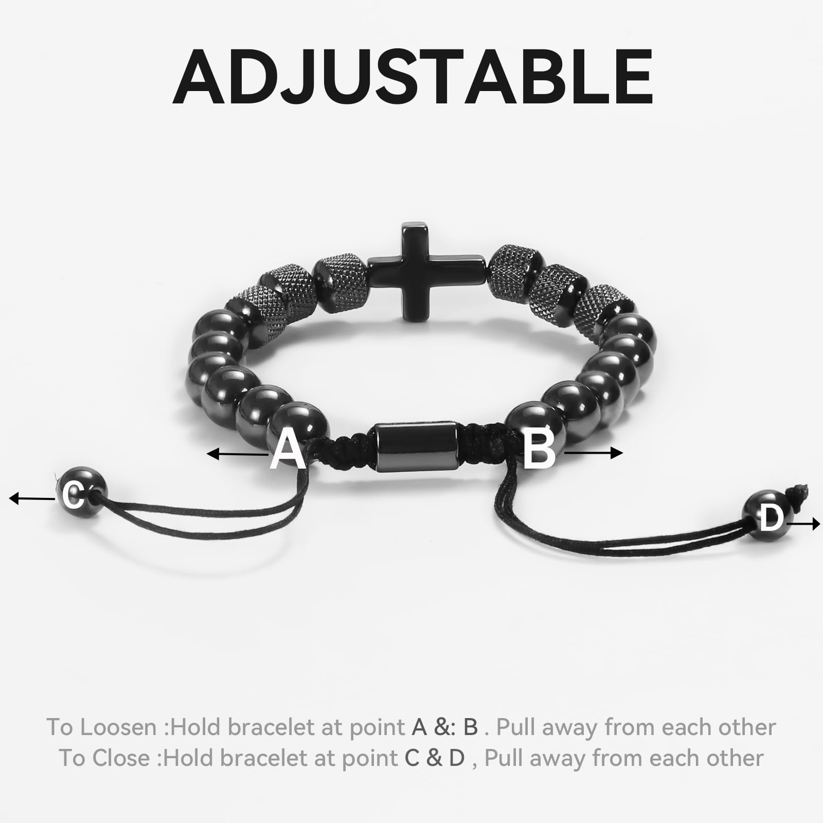 LZKOVISTA men's bracelet in layered style, perfect for casual and formal outfits.