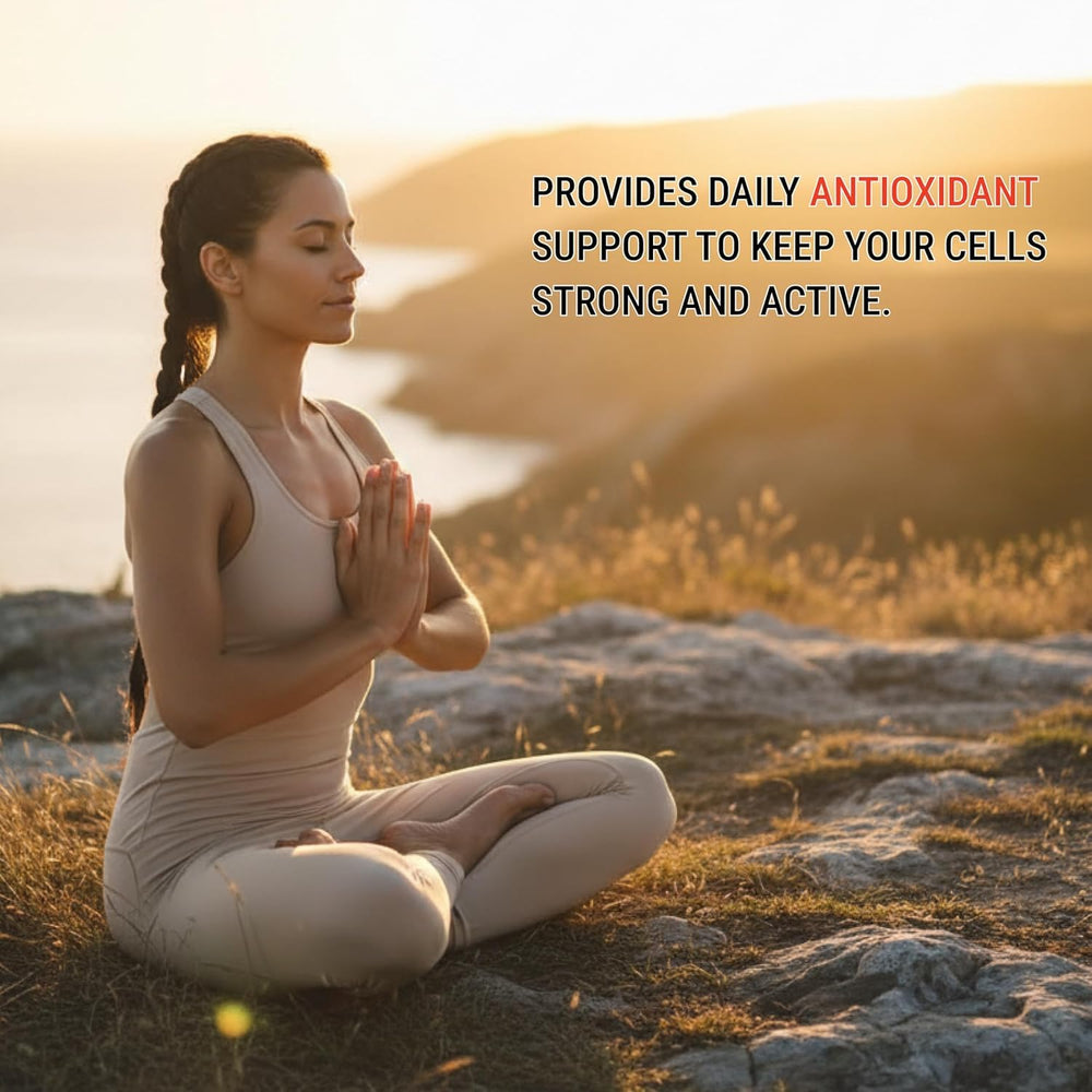 Morning routine setup with M NUTRITION Resveratrol capsules