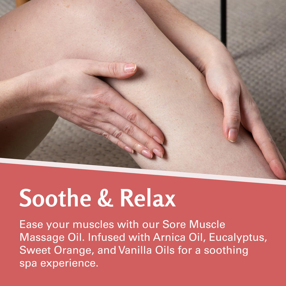 Menthol glow from M3 Naturals Arnica Sore Muscle Oil during application