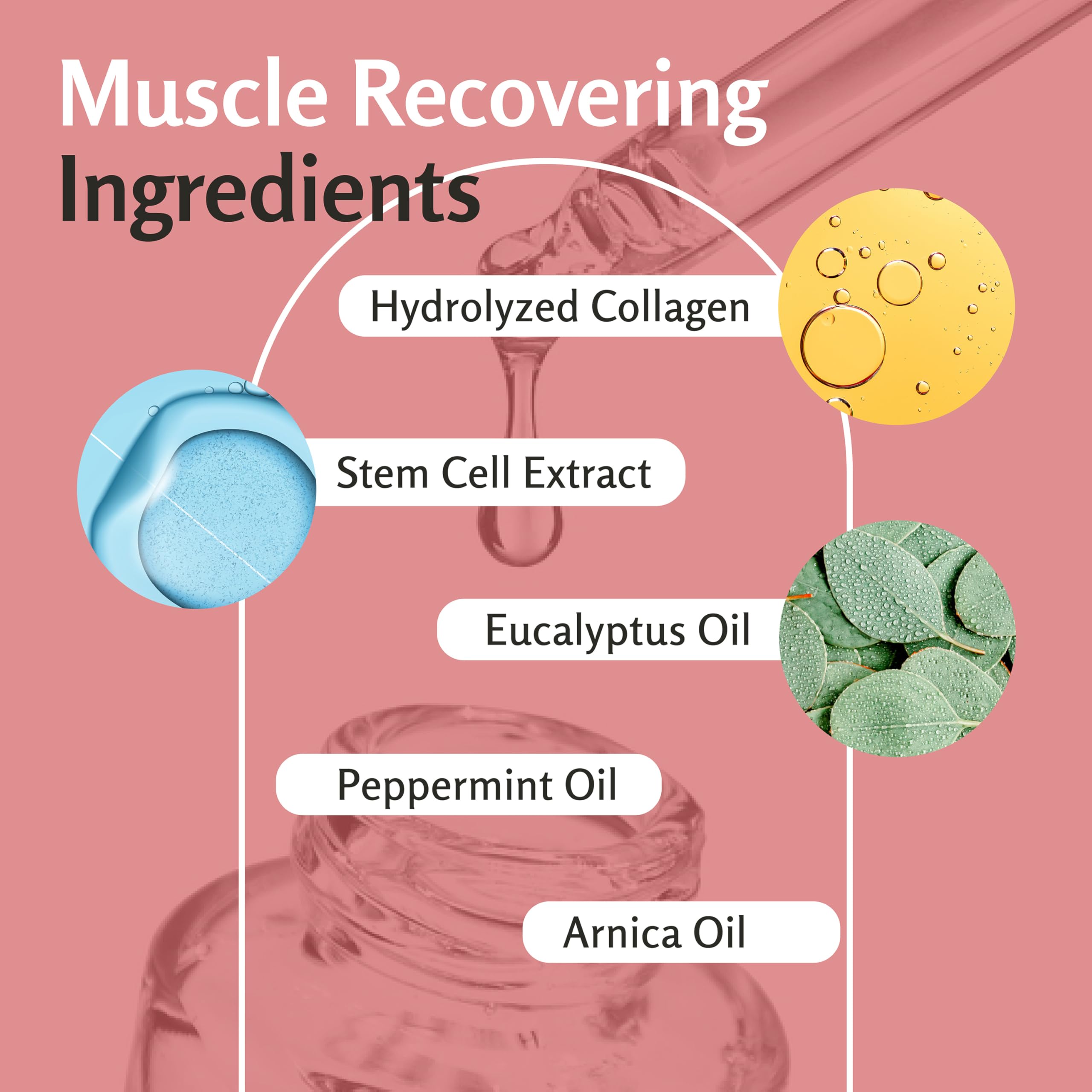 USA-made label for M3 Naturals Arnica Sore Muscle Oil