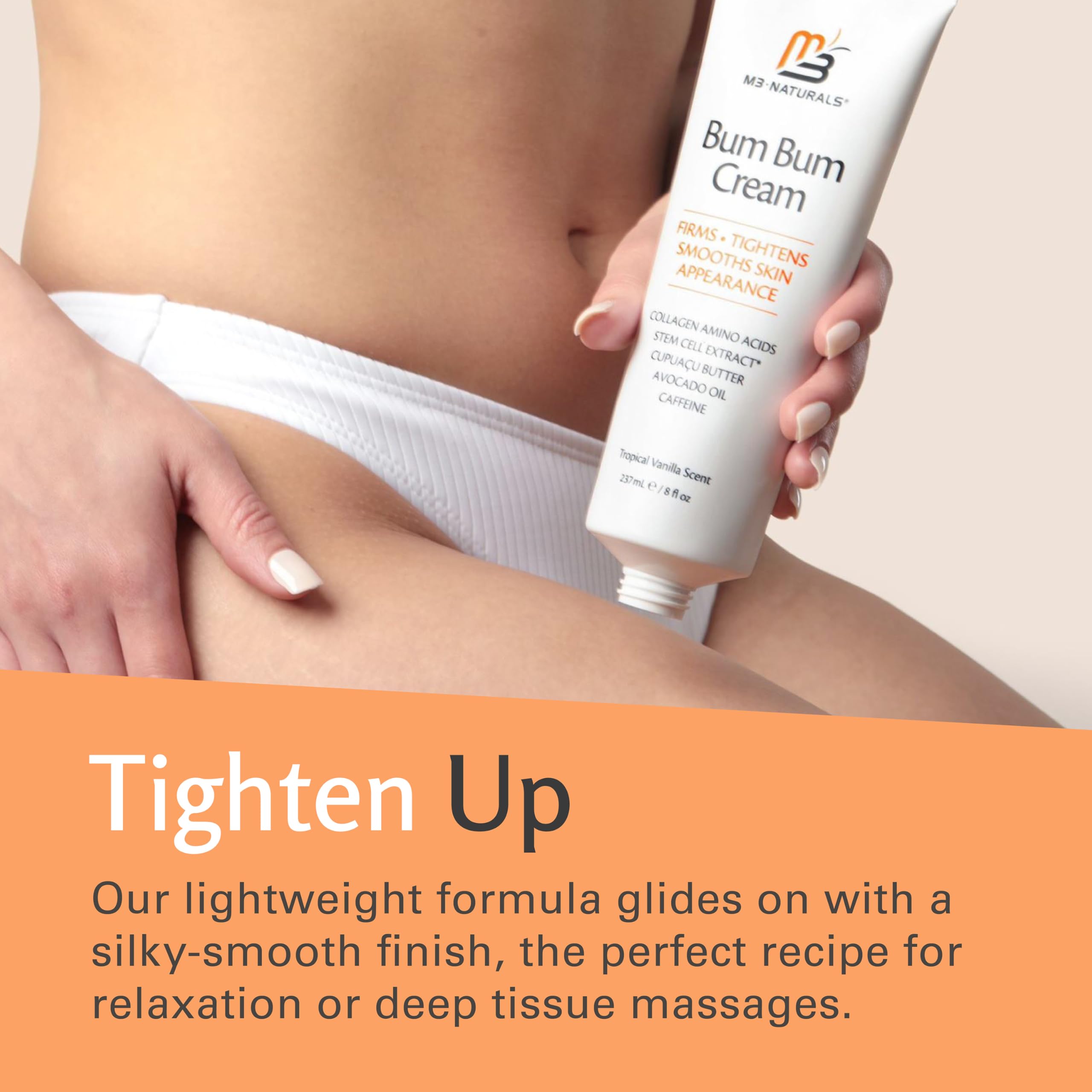 M3 Naturals Bum Bum Cream Lemon Vanilla scent emphasizes daily self-care rituals.