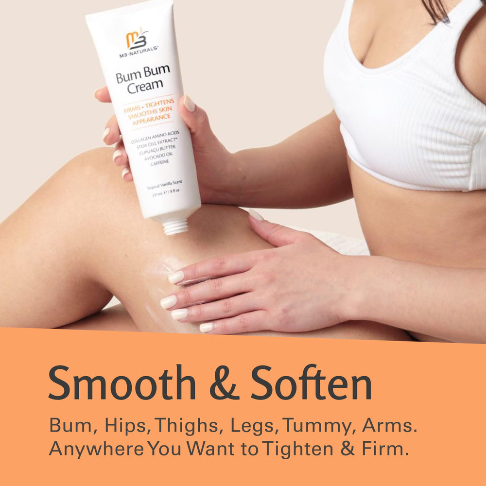 Spa-like massage moments with M3 Naturals Bum Bum Cream.