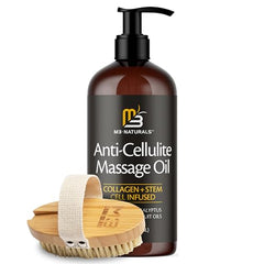 M3 Naturals collagen-stem-cell oil bottle promoting skin radiance and hydration