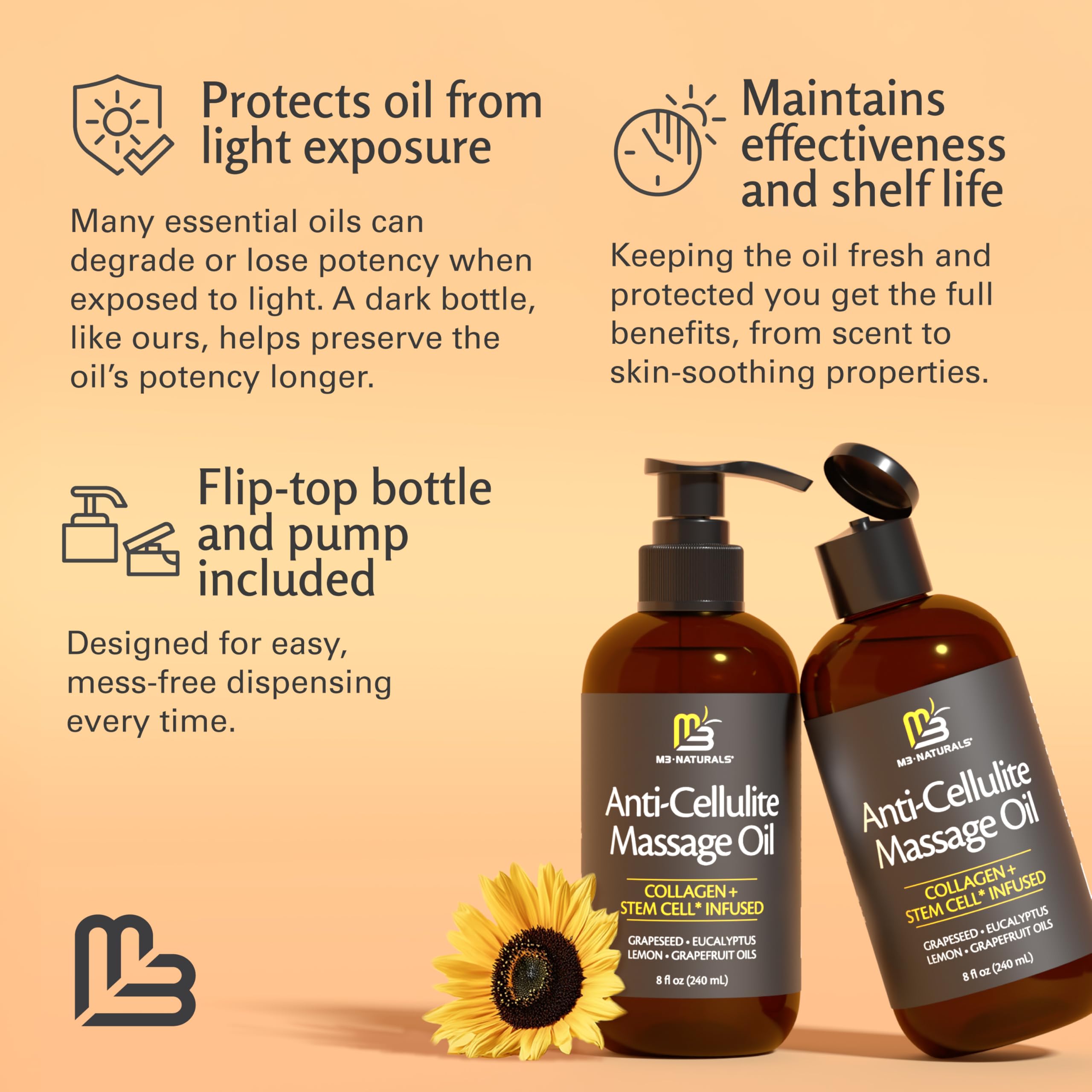 M3 Naturals Firming Oil after workouts for refreshed, toned-looking skin