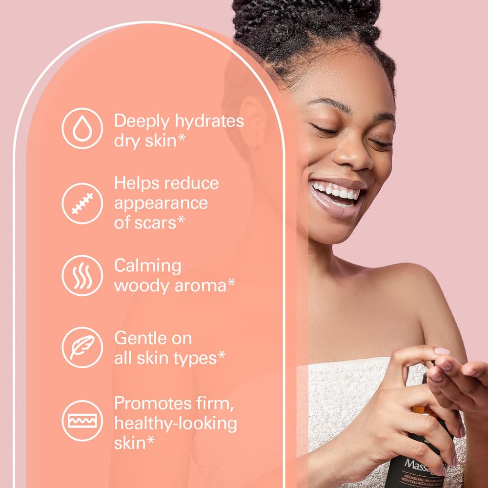 M3 Naturals frankincense oil application showing smooth glide for relief and comfort
