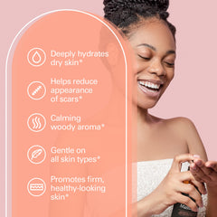 M3 Naturals frankincense oil application showing smooth glide for relief and comfort