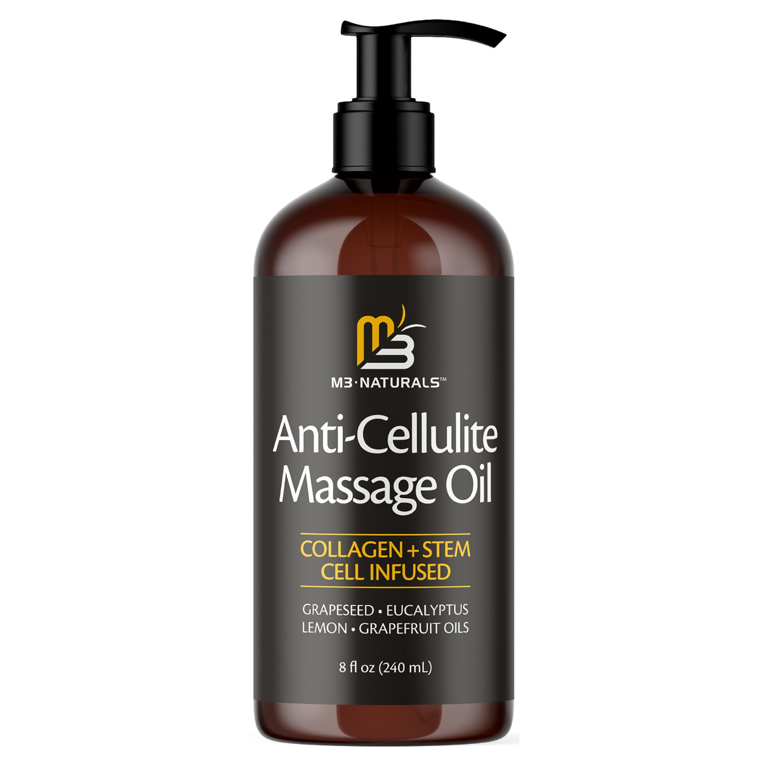 M3 Naturals lemon grapefruit oil blend bottle with citrus scent