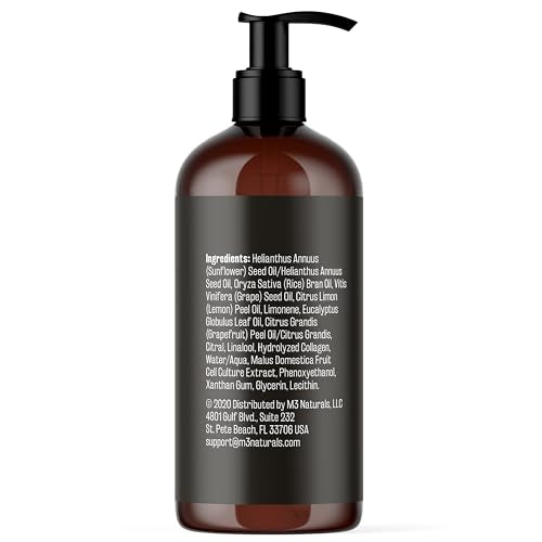 M3 Naturals pump for easy, mess-free oil dispensing during routines