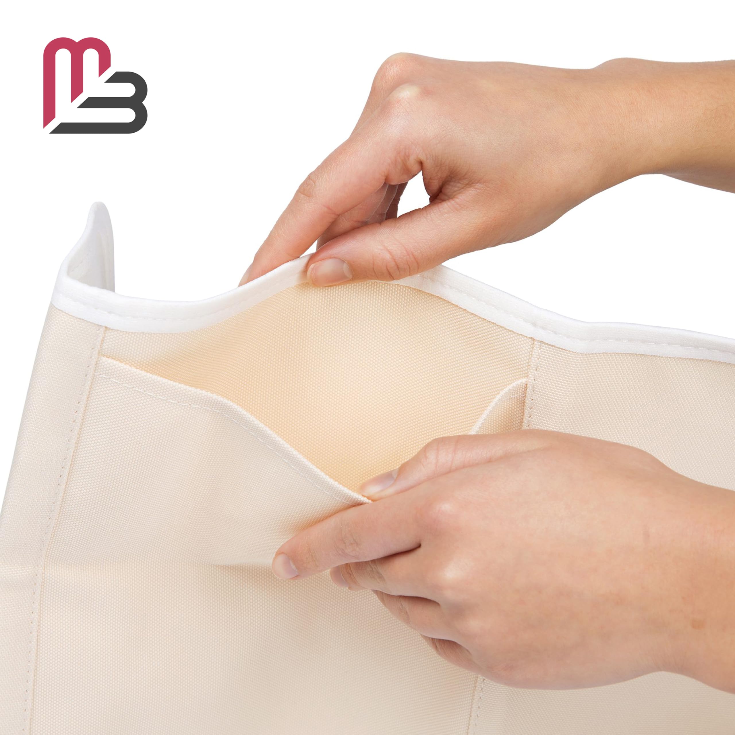 M3 Naturals organic cotton wrap inner layer shown for skin-friendly contact and comfort.