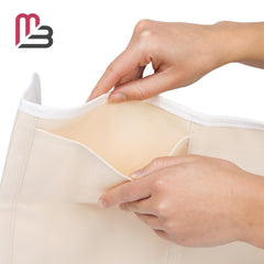 M3 Naturals organic cotton wrap inner layer shown for skin-friendly contact and comfort.