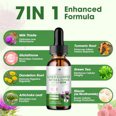 MABEFY Milk Thistle Drops liquid texture appears smooth and ready.
