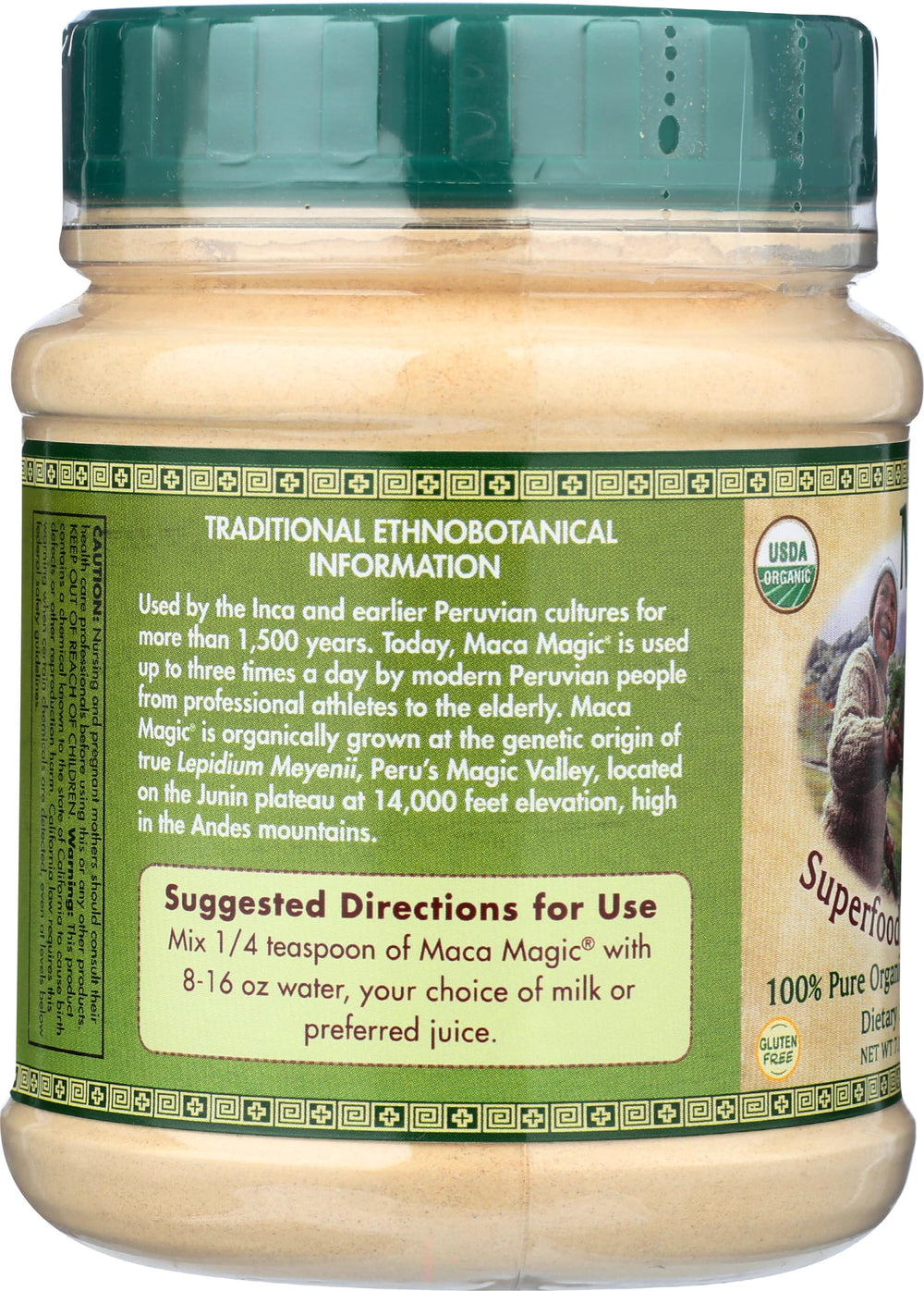 Maca Magic multi-color maca powder blend in a bowl for energy