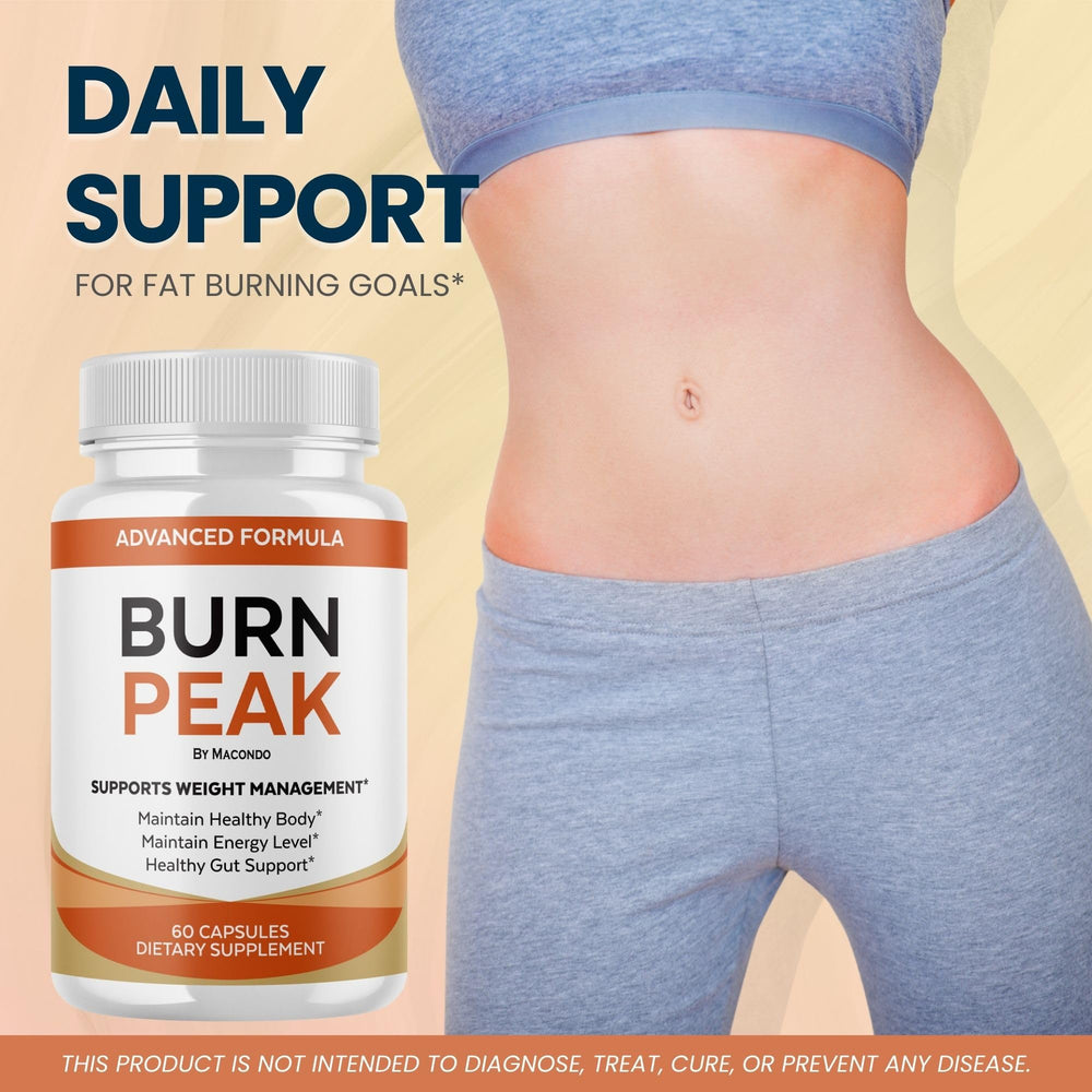 Macondo BurnPeak capsules pour demonstrates easy daily dosing.