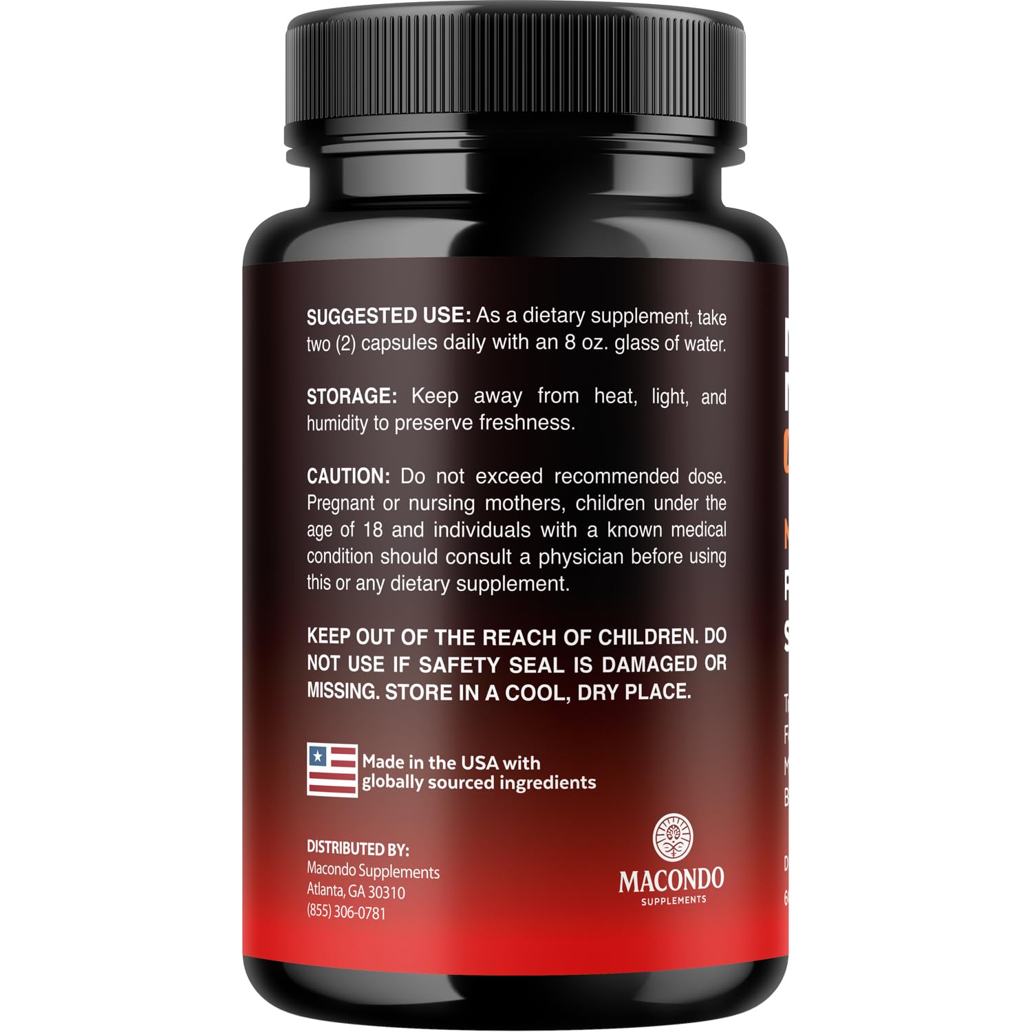 Macondo Mars Men Pro daily-use lifestyle scene with capsules.