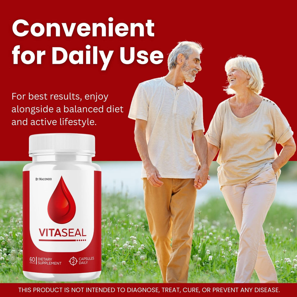 Macondo advanced Vita Seal formula bottle label for ongoing wellness
