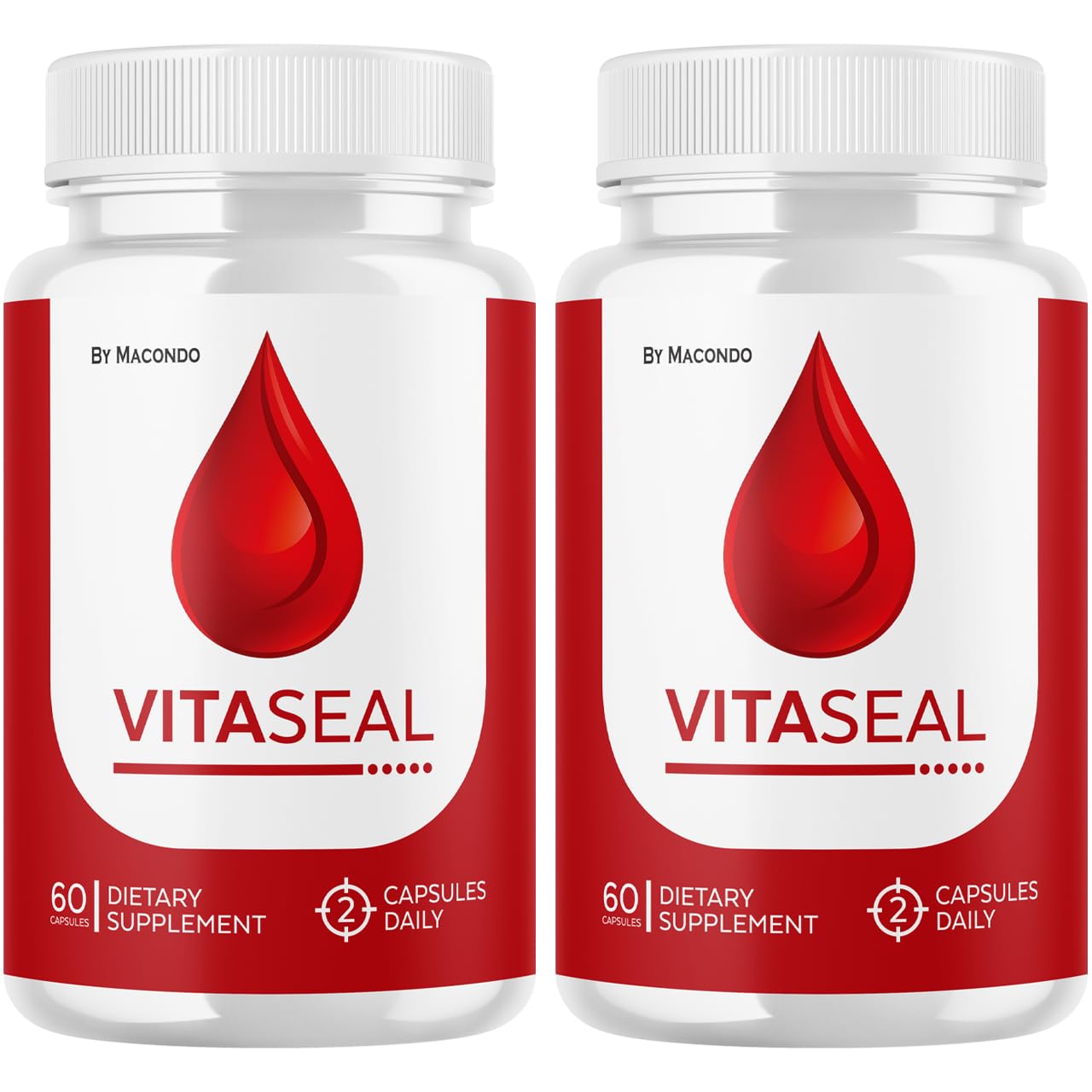 Macondo Vitaseal capsules bottle front for daily wellness routine