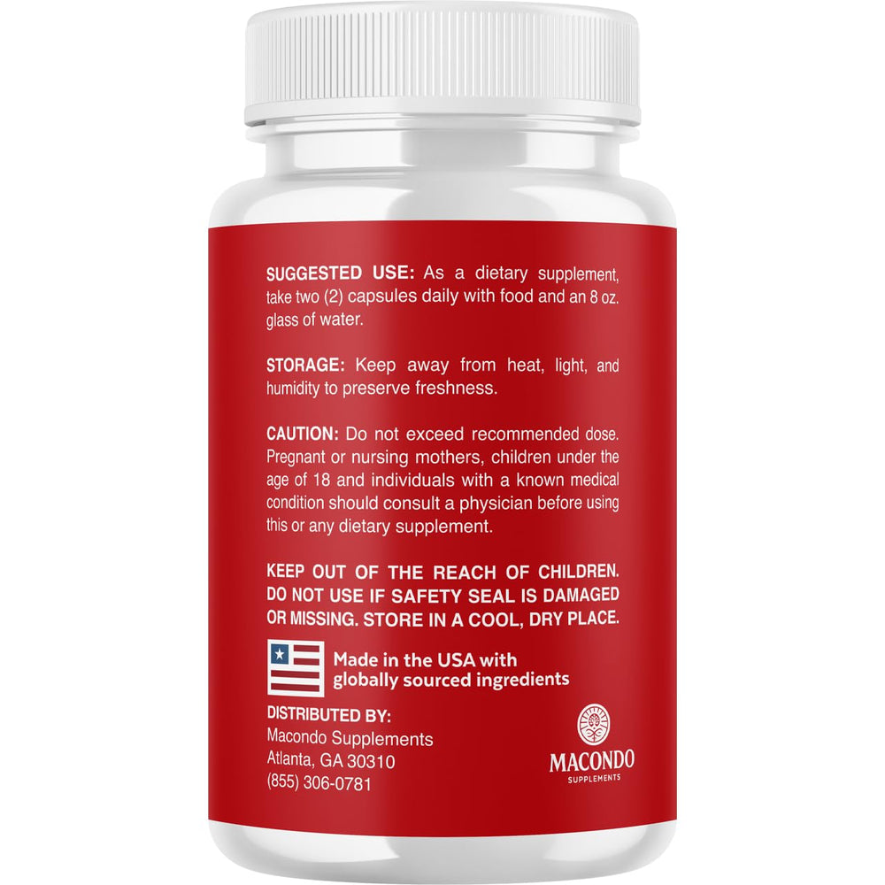 Close look at ingredients label on Vitaseal bottle for transparency
