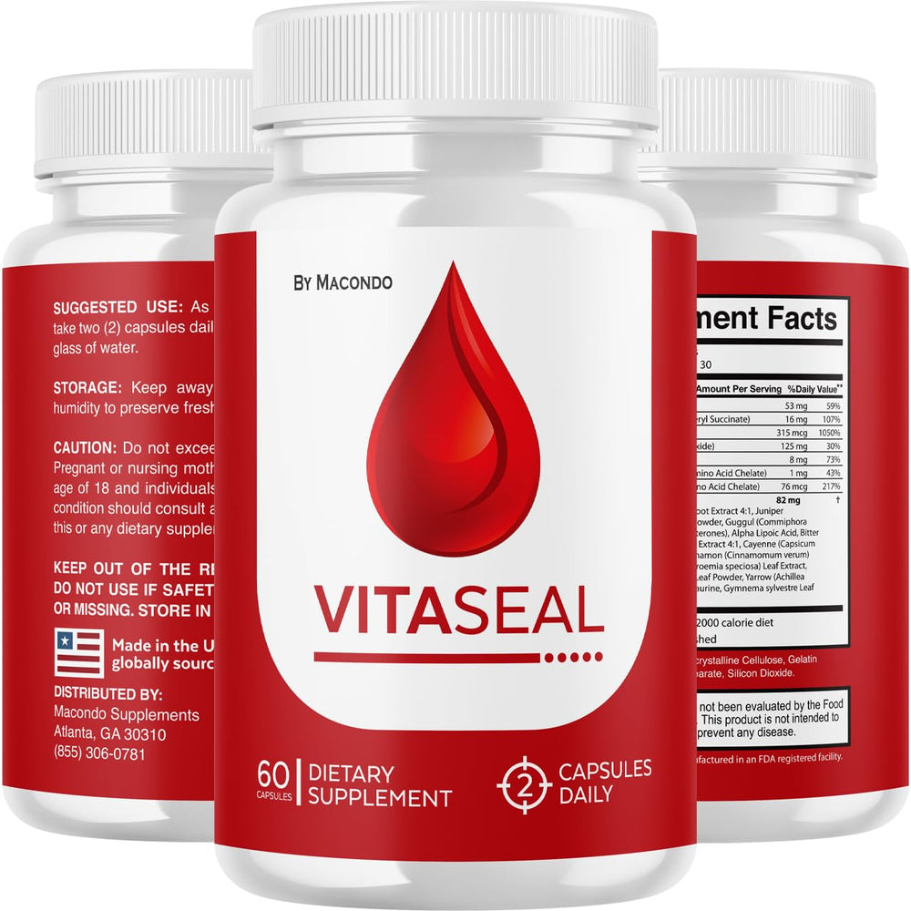 Two-month supply visual: Vitaseal 120 capsules for sustained use