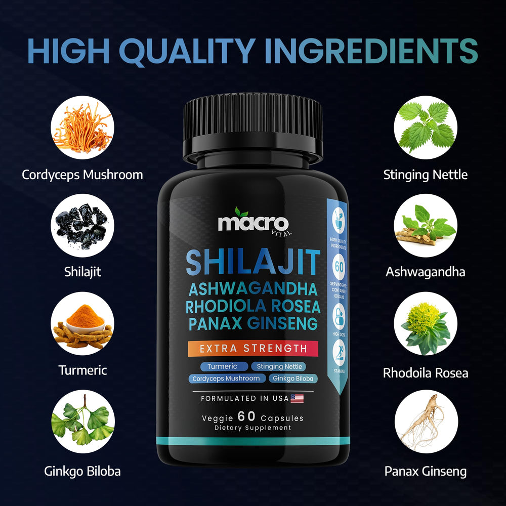 MACRO VITAL Adaptogen blend helps manage daily stress.