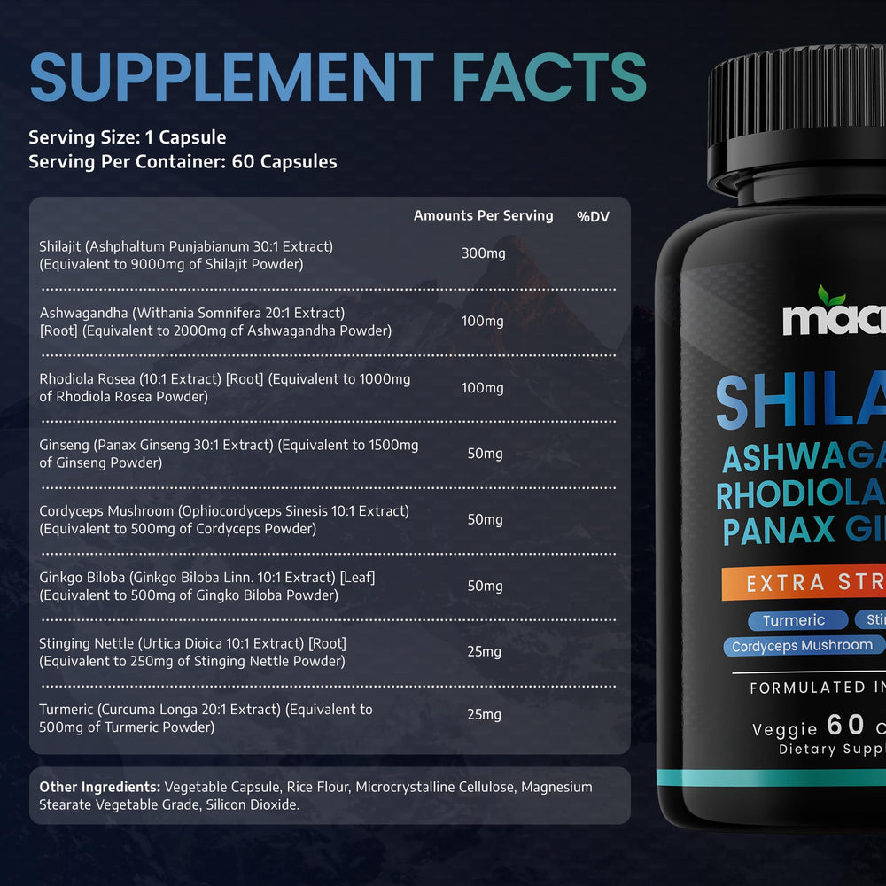 MACRO VITAL USA-made formula with GMP-certified ingredients.