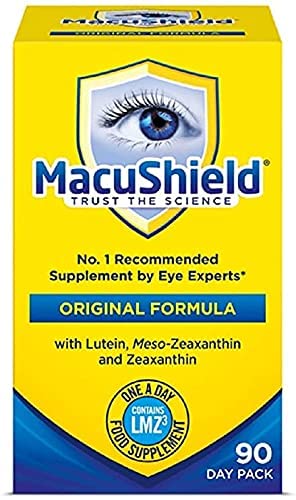 MacuShield capsules close-up, smooth texture for easy swallowing.