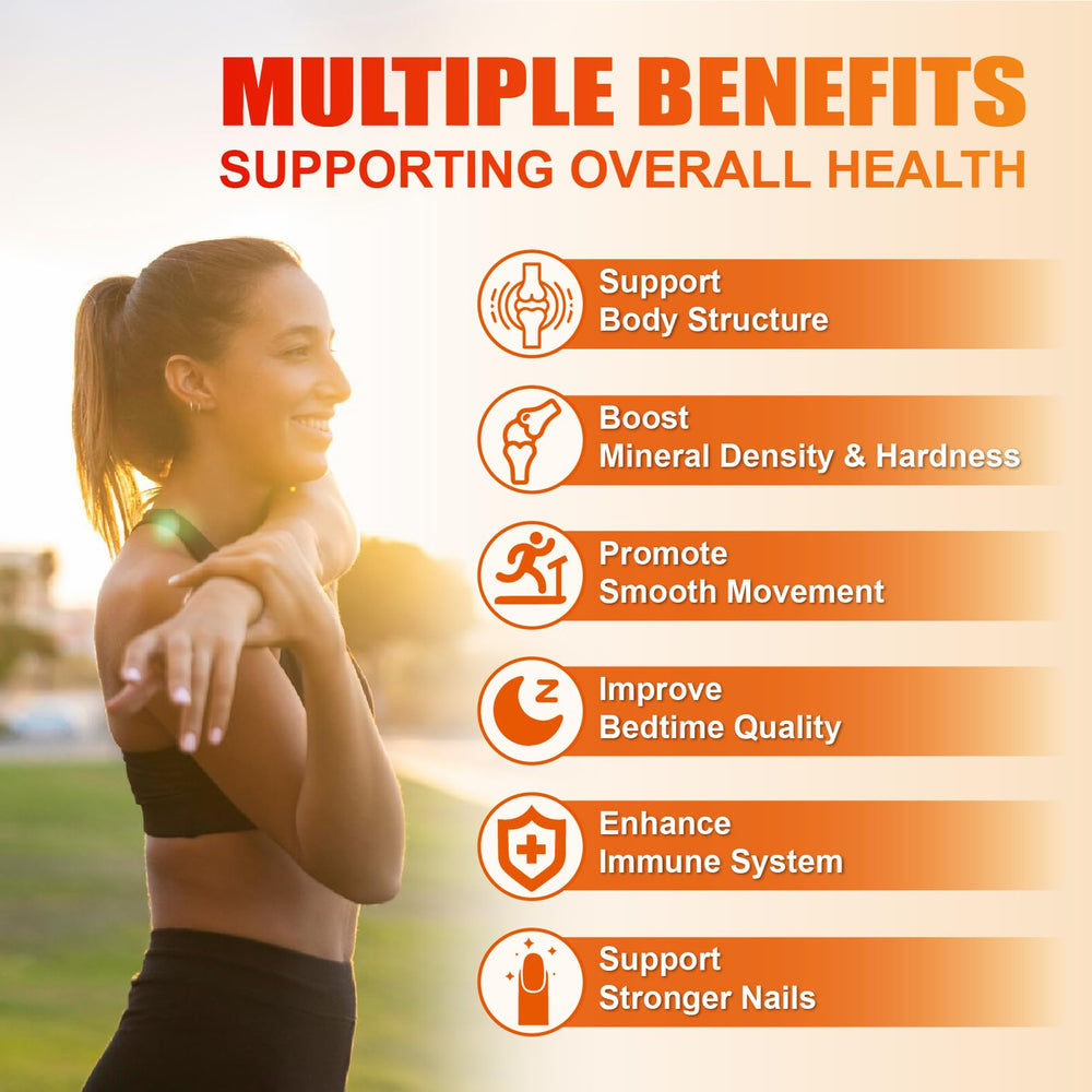 Maennyliy Calcium 1200mg orange-flavored gummies suggest a tasty, sugar-free option.