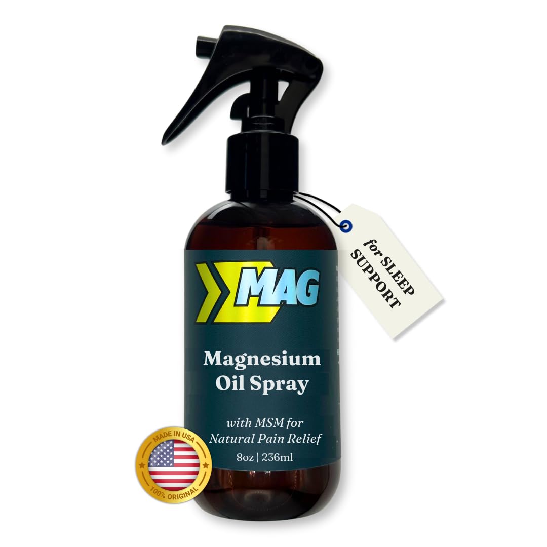 MAG Recovery Pure Magnesium Oil Spray with MSM bottle pour for muscle relief