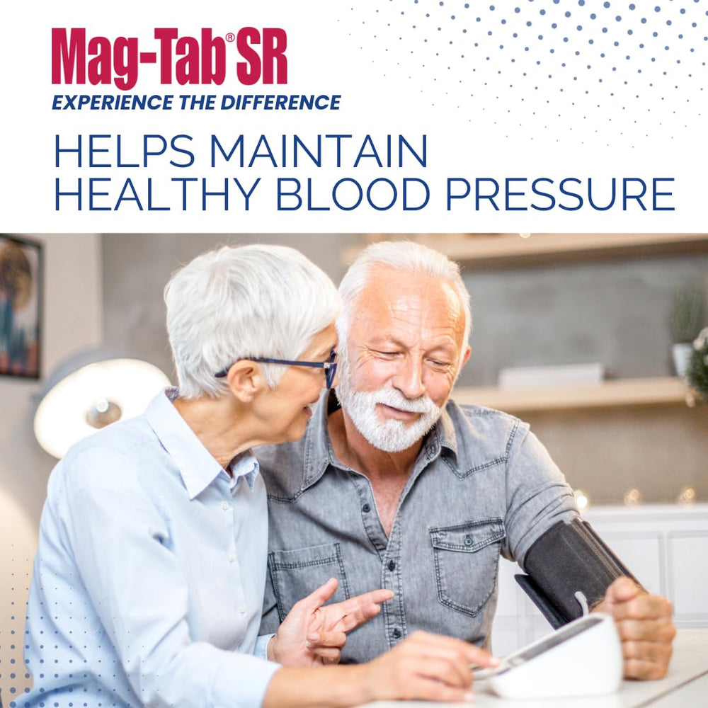 MAG-TAB SR caplets in pack show portable daily support on the go.