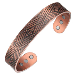MagEnergy copper bracelet closeup showing a durable, hypoallergenic design.