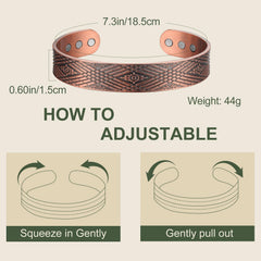 MagEnergy copper bracelet in gift box, ready for a thoughtful gift.