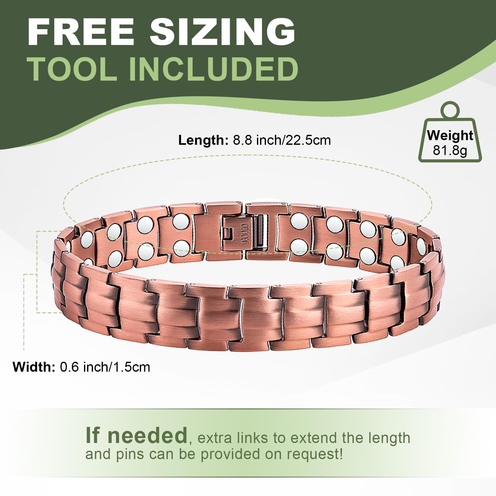 Gift-ready MagEnergy copper bracelet packaging suitable for special occasions.
