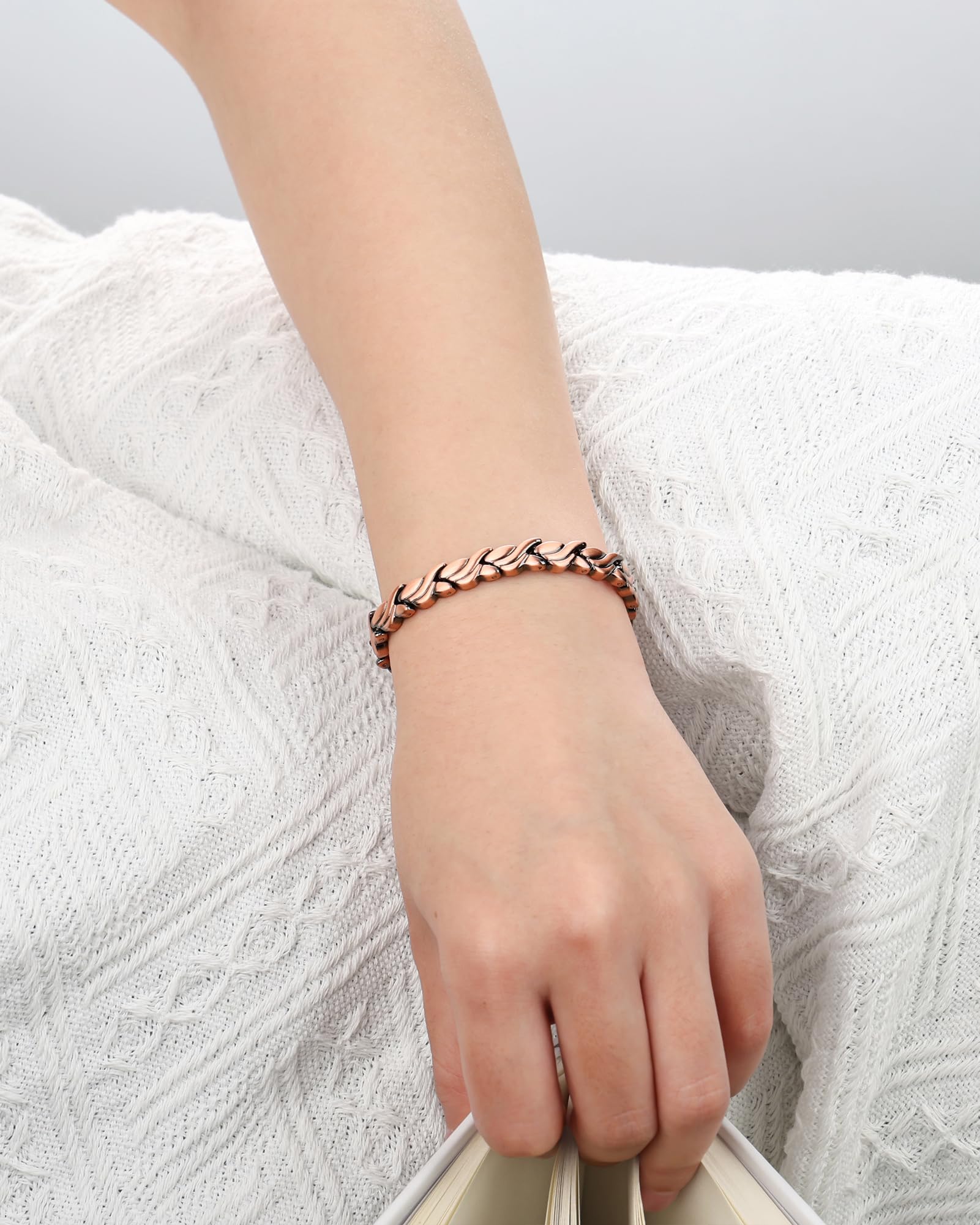 MagEnergy copper bracelet length 8.3 inches with adjustable sizing