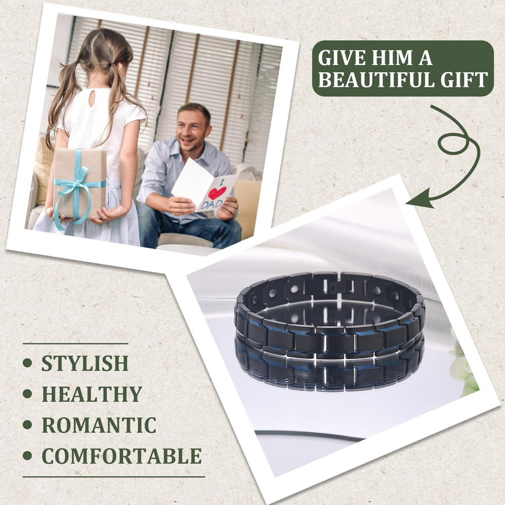 MagEnergy bracelet is waterproof and hypoallergenic for comfortable all-day wear