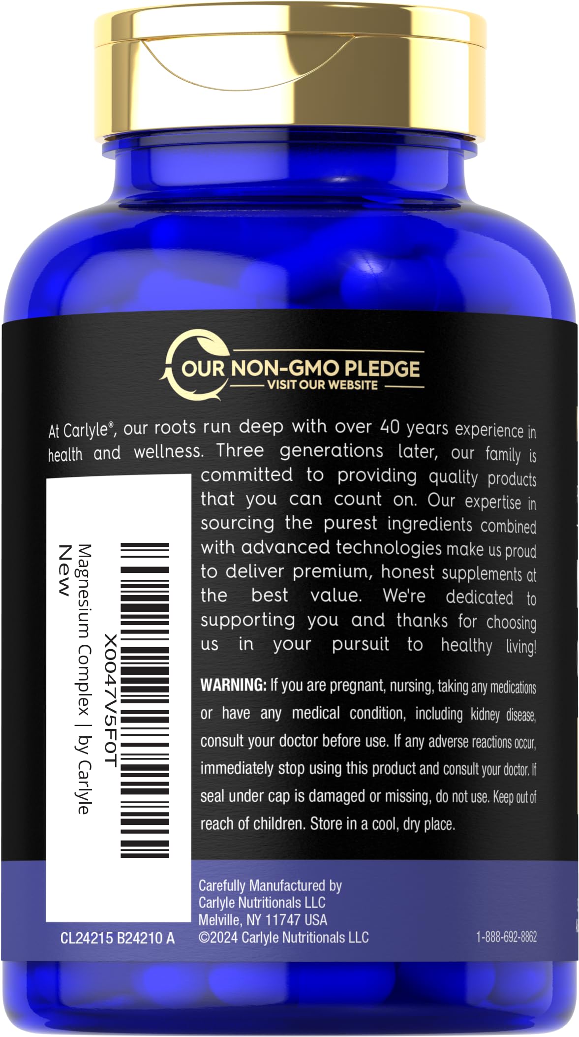 Magfusion-10 label ingredients displays the 10-in-1 magnesium blend
