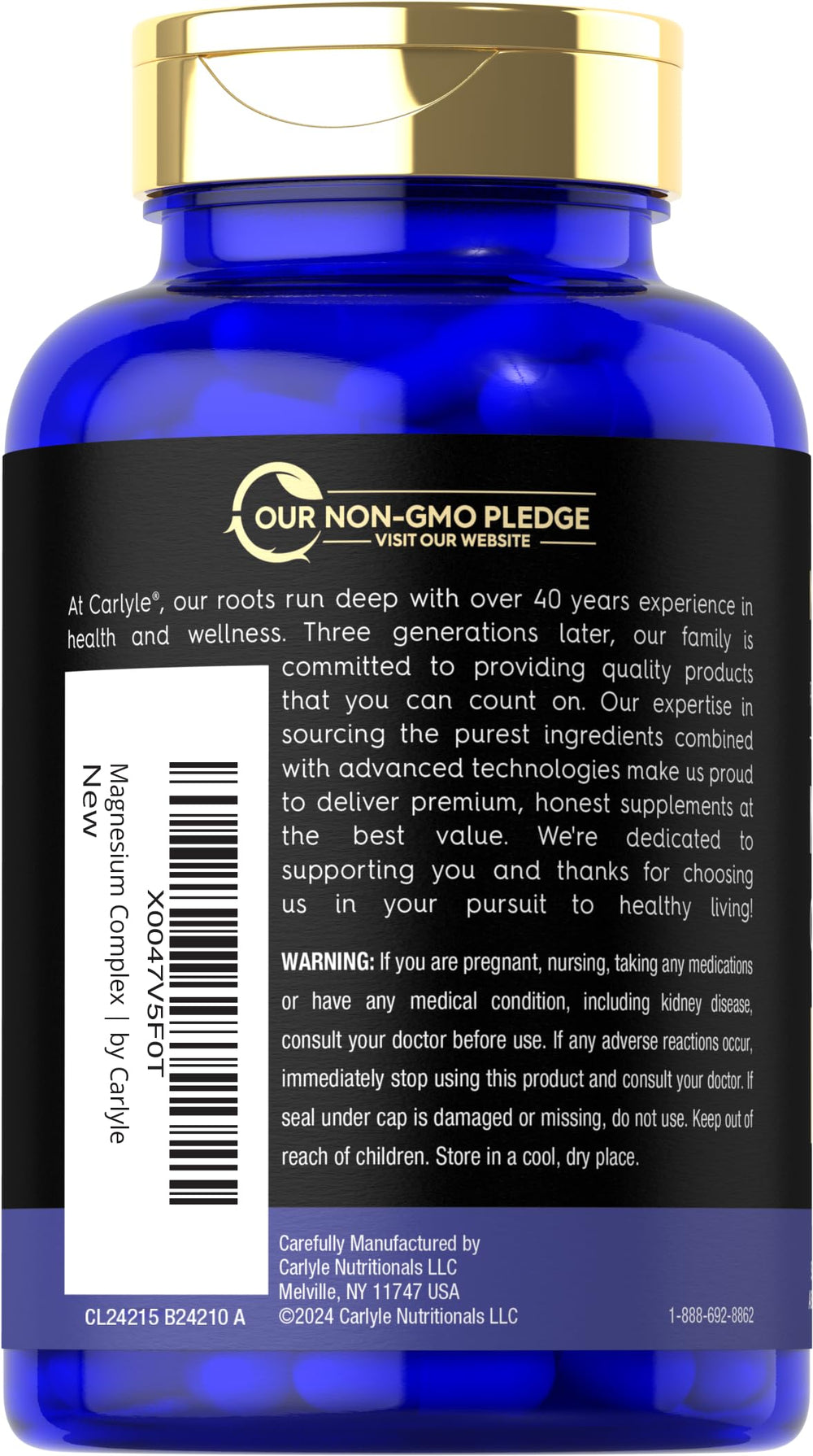 Magfusion-10 label ingredients displays the 10-in-1 magnesium blend