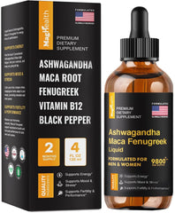 MagHealth Maca Root Liquid Drops bottle front view supports daily focus and energy.