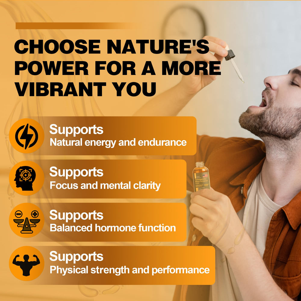 MagHealth Maca Drops side view showcasing convenient liquid formula for quick dosing.