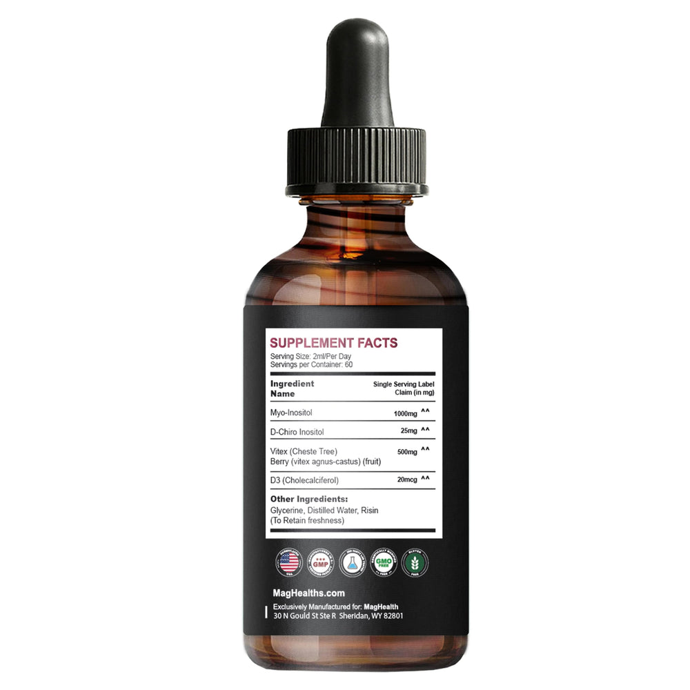 MagHealth packaging front highlighting a premium inositol blend.