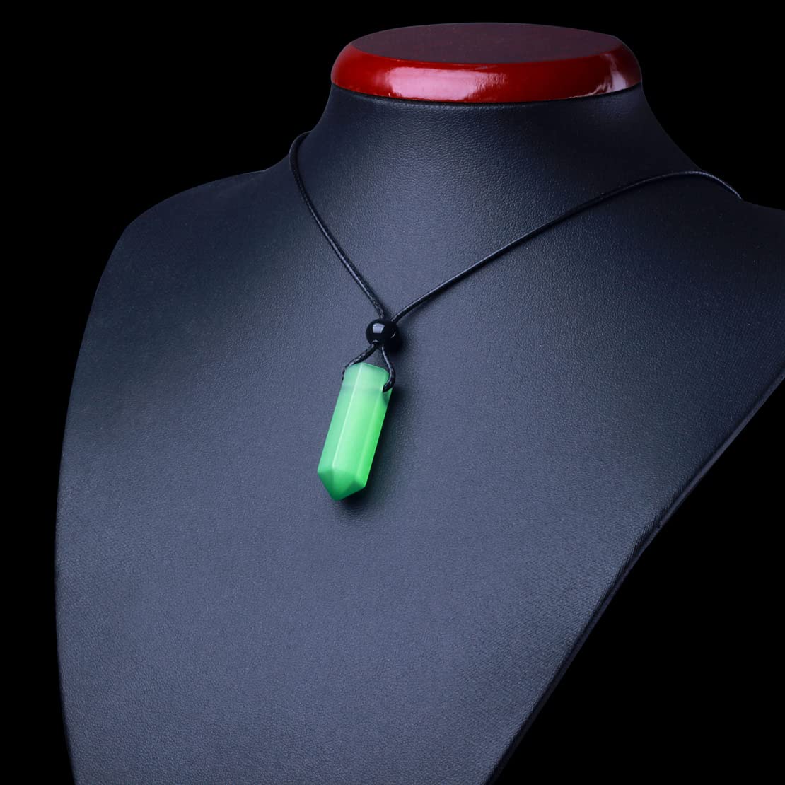 Magic Human evil-eye protection crystal necklace guards against negative energy.