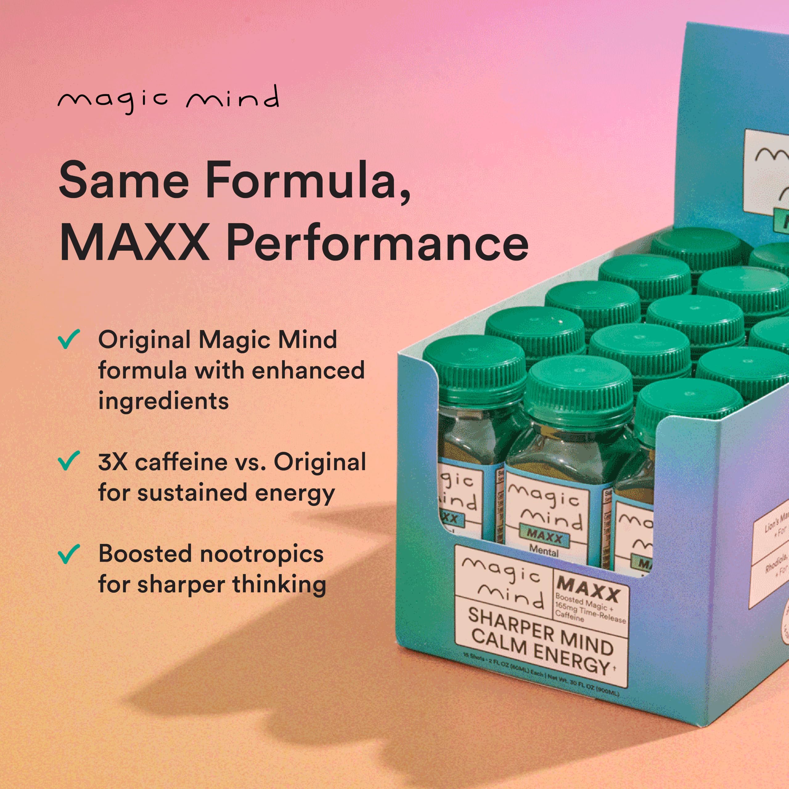 Magic Mind MAXX Ashwagandha L-Theanine relaxing sip close-up