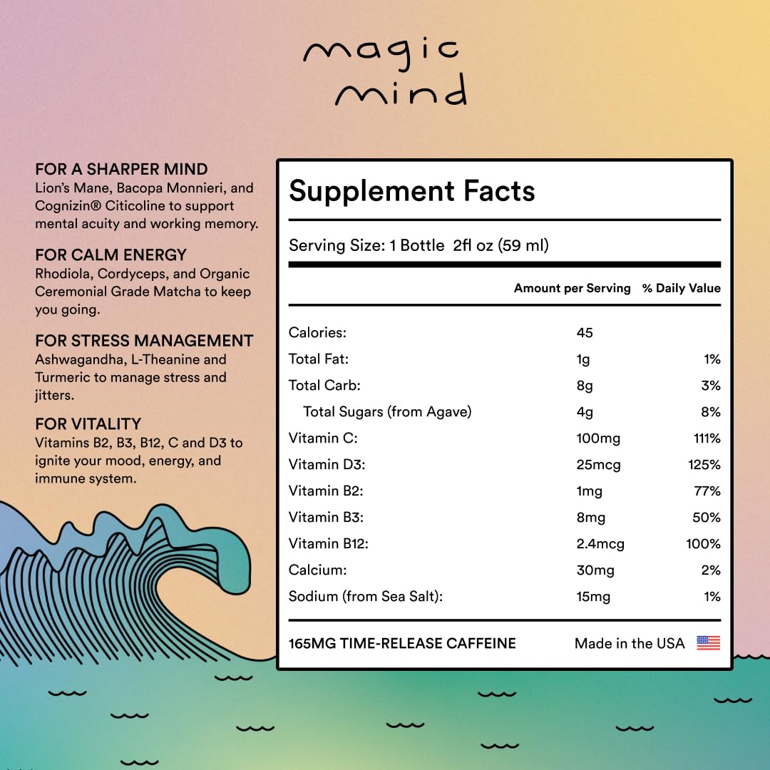 Magic Mind MAXX brain clarity Lions Mane close-up for sharper thinking