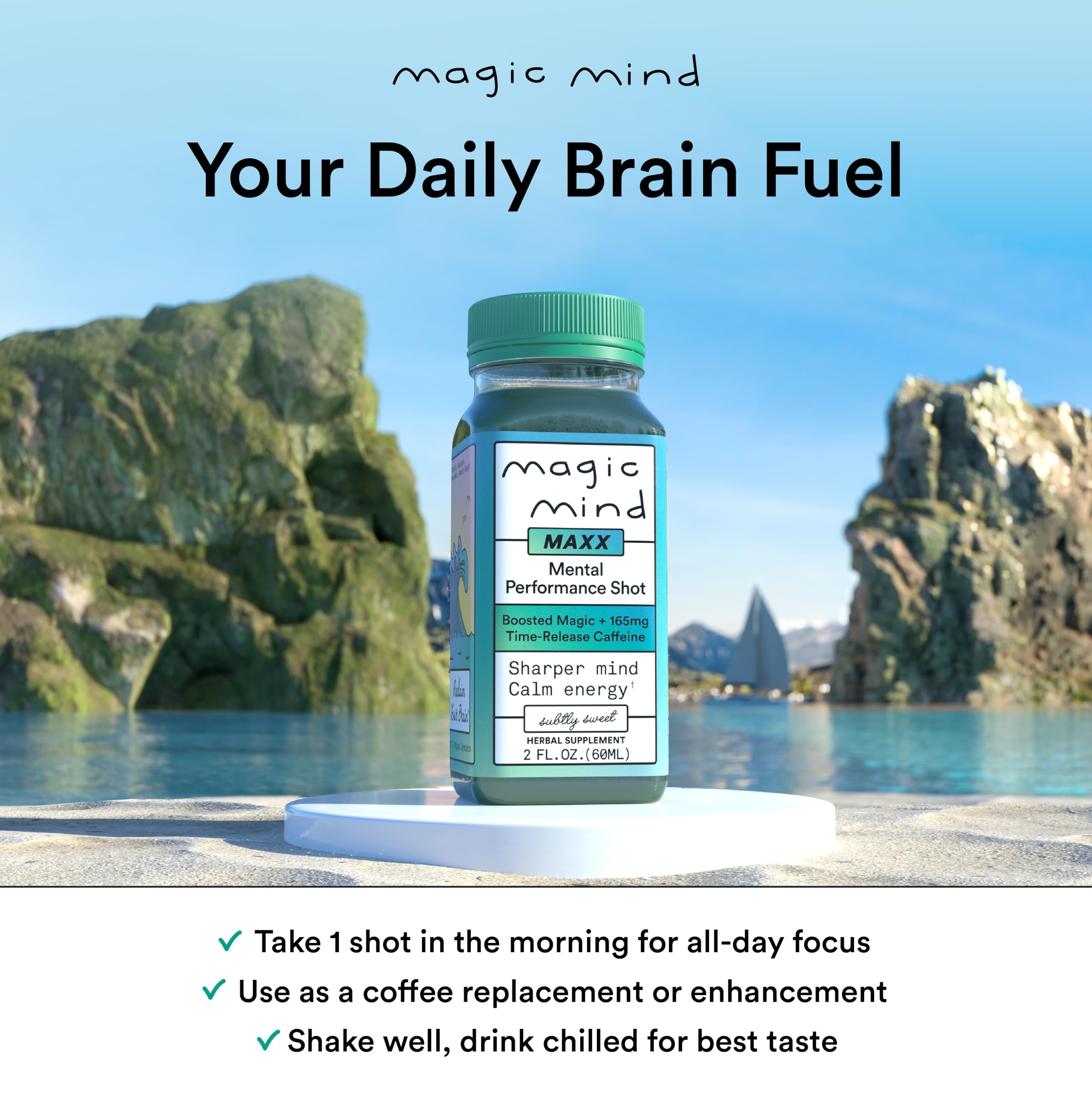 Magic Mind MAXX Rhodiola Rosea adaptogen dose close-up for calmer energy