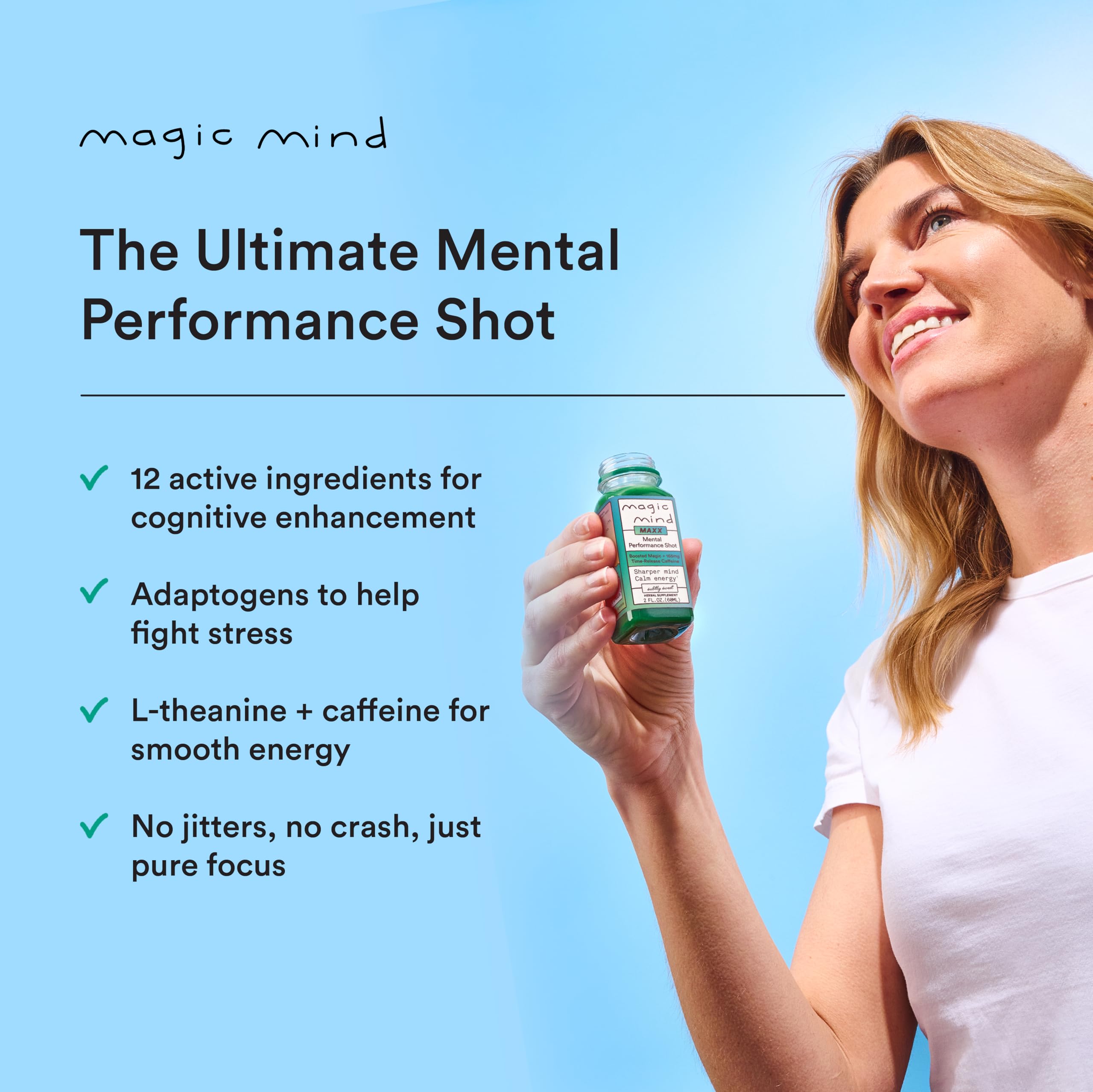 Magic Mind MAXX vitamins C D3 and cordyceps close-up immune support