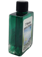 MAGICK SPACE 7 Cleansing Plants Oil amber glass bottle on altar.