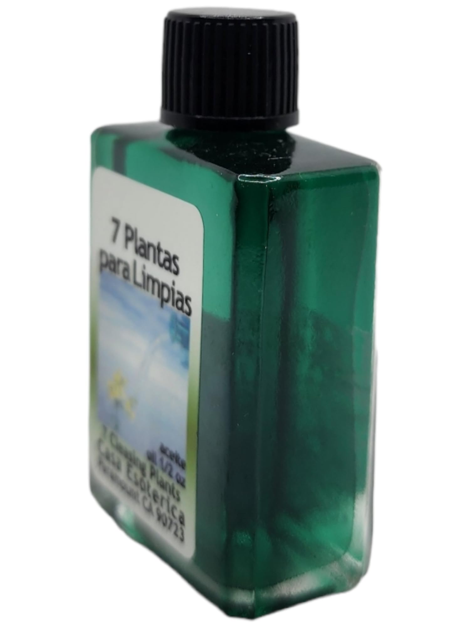 MAGICK SPACE 7 Cleansing Plants Oil candle-altar setup for focused rituals.