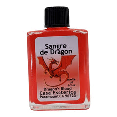 MAGICK SPACE Dragon's Blood Oil bottle, rich aroma for protection and focus during rituals.