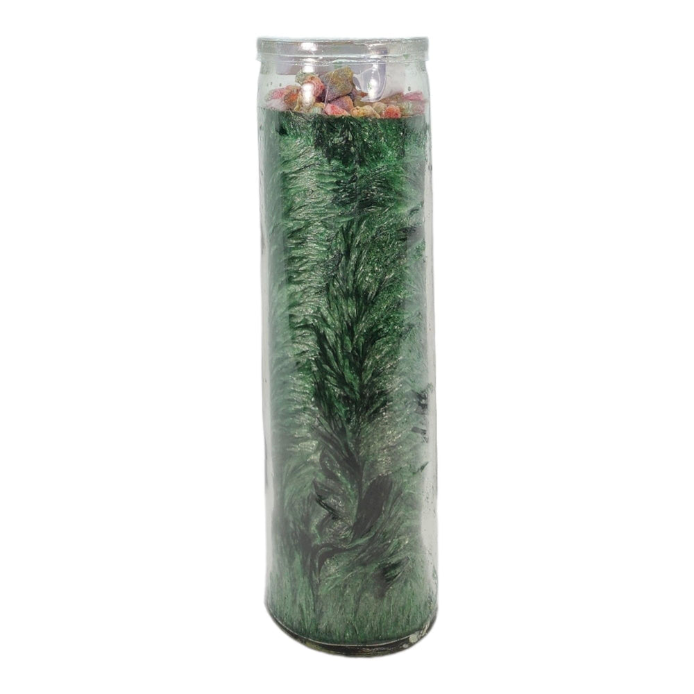 MAGICK SPACE Intentional-Green Candle enhances goal setting during rituals